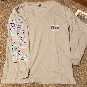 NWOT GORGEOUS PINK Watercolor Shirt 💕